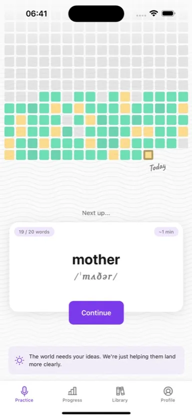 Phoneme accuracy breakdown showing learned weak spots